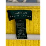 Ralph Lauren Lauren Yellow Cable Knit Sweater Tank Top Size XL Classic Prep Photo 3