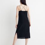 Madewell  Silk Cami Slip Dress Black 2 Photo 1