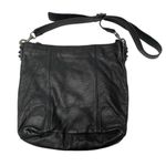 Liebeskind Berlin black leather hobo slouch crossbody purse with leather studs Photo 3