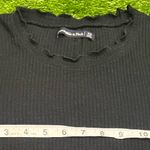 Abercrombie & Fitch Black Ribbed Long Sleeve Tee XS Photo 3