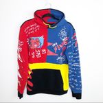 REASON Streetwear graphic color block hooded sweatshirt Size L Photo 12