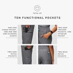 Catarina Scrub Tops for Women — Classic Fit, 1 Pocket FIGS YOLA pants XS/SM Photo 13