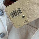 Levi's NWT Women's Ex-Boyfriend Trucker Jacket Butterfly Detail Cream Cotton XS Photo 3