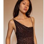 Urban Outfitters  Out From Under Brown Sheer Velvet Weekender Bodysuit M Photo 0