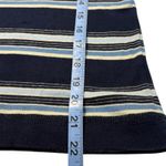 Vintage LRL Lauren Jeans Co Ralph Lauren Striped Lace Up 3/4 Sleeve Top Women S Blue Photo 7