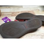 Taos Slide Sandals Women's 9 Red Leather Hook & Loop Strappy Open Toe Comfort Photo 6