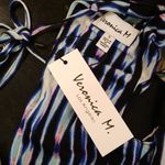 Veronica M ππ Barbados Stripe Deep V Maxi Dress Photo 12