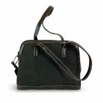 Jones New York  Black Woven Satchel Handbag Purse Photo 1