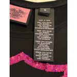 Harley Davidson Womens Long Sleeve Shirt Pink Sequin Logo Rhinestone Casual M Black Size M Photo 5