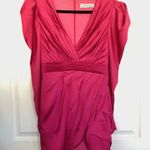 Mac Duggal Ieena  Fuchsia Long Sleeve Mini Dress Size 6 Photo 1