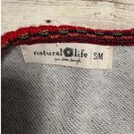 Natural Life  Knit Trim Sweatshirt Size Small Medium S/M Gray Oversized Photo 4