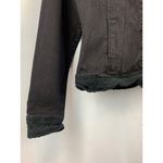 Twisted London Womens Black Denim Jacket With Lace Trim Size S Photo 2
