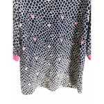 Lilly Pulitzer Silk Seashell Scallop Print Navy Pink Tunic Mini Dress Size 6 Photo 2