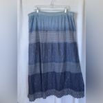 Est 1946 size large blue ombré lace maxi skirt Photo 3