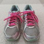 ASICS  GT-1000 3 Road-Running Shoes - Women's Size 8‎ Aqua, Silver And Hot… Photo 5