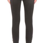 Revolve Lace Up Detail High Waisted Stretch Skinny Jeans Photo 4