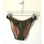 J.Crew  High Rise Bikini Bottom Swim Suit Green Size Small NEW Photo 4