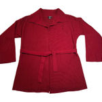 Alfani Wool Blend Knit Open Front Cardigan with Waist Tie Size Petite Small Cozy Photo 0