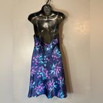 Expressions By California Dynasty navy floral satin nighty Blue Size M Photo 6