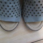 Anthropologie Sophia Milano Grey Suede Heels - 8M Photo 4