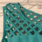 Sequin Hearts  Teal Sleeveless Dress Medium Photo 2