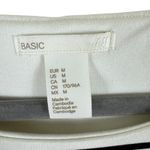 H & M Basic Black White Striped 3/4 Sleeve Pullover Knit Above Knee Dress Size M Photo 3