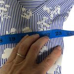 Charter Club 1X Blue White Stripe Floral Pima Cotton Boatneck Top Preppy Chic C Photo 6