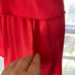 Tyche Red Sleeveless Halter Vibrant Romper  with pockets  Med Excel Cond! Photo 2