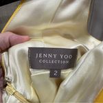 Jenny Yoo  100% Silk Yellow Marigold Mini Bridesmaid Dress Photo 3