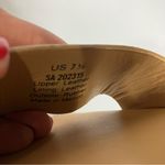 Nisolo all day open toe clog sandals wood leather‎ women’s size 7.5 almond color Tan Photo 7