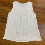 Skies Are Blue  Women's Sleeveless‎ White Lace Trim Tank Top Blouse Size Large Photo 0