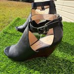 Jessica Simpson Crimsella Stylish Black Wedge Sandals Size 10M Photo 1