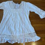 White babydoll dress/ boho dress Size M Photo 4