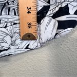 White House | Black Market Bird Flower Print A Line Dress Womens 10 Puff Shoulder Photo 3