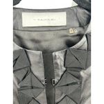 Elie Tahari Eli Tahari | S | Jacket Blazer Leather Lamb Black Ribbon Detail Cropped Women Photo 1