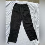 Urban Outfitters ‎ Outfitters, black cargo pants, ties at ankles sz Small Photo 3