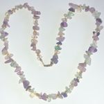 14kt GF Gold Filled Amethyst Purple Semi Precious Stone Boho Beaded Necklace Photo 0
