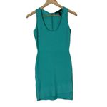 BCBGMAXAZRIA  Gisela Mini Bodycon Bandage Dress Womens S Aqua Sleeveless Y2K Photo 2