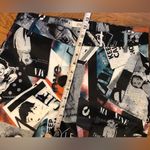 OVI collage print satin ankle pants size M Photo 11