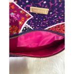 Vera Bradley Floral Patchwork Wristlet Bag Pouch Cosmetic Purple Orange Multi Photo 5