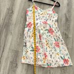 Old Navy  Floral Midi Dress - Cream with Red and Green Photo 8