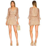 MINKPINK Catalina Mini Dress In Neutral Multi Size Medium NWOT $139 Photo 10