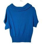 Kenneth Cole Womens Blue Cowl Neck Sweater Knit Top u Size Medium Photo 5