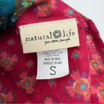 Natural Life  Serena A-Line Reversible Mini Skirt Blue Pink Floral Boho Bohemian Photo 8