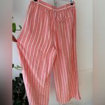 Aerie  Pink and White Striped Pants Photo 2
