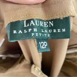 Ralph Lauren Lauren Tan High Rise Straight Leg Trouser Pants 12P Dark Academia Photo 13