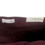 Loft Size 28 / 6 Curvy Legging Pants Maroon Burgundy Purple New with Tags NWT Photo 4
