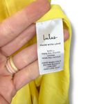 Lulus NWOT Summer Invite Yellow Tie-Strap Woven Chiffon Tiered Midi Dress XL Photo 9