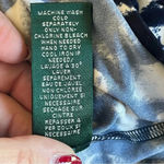 Ralph Lauren Lauren  Navy Blue White Sheath Dress Empire Waist V-Neck 16W Floral Photo 10