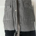 Gap • Black Grey Herringbone Puffer Vest Photo 2